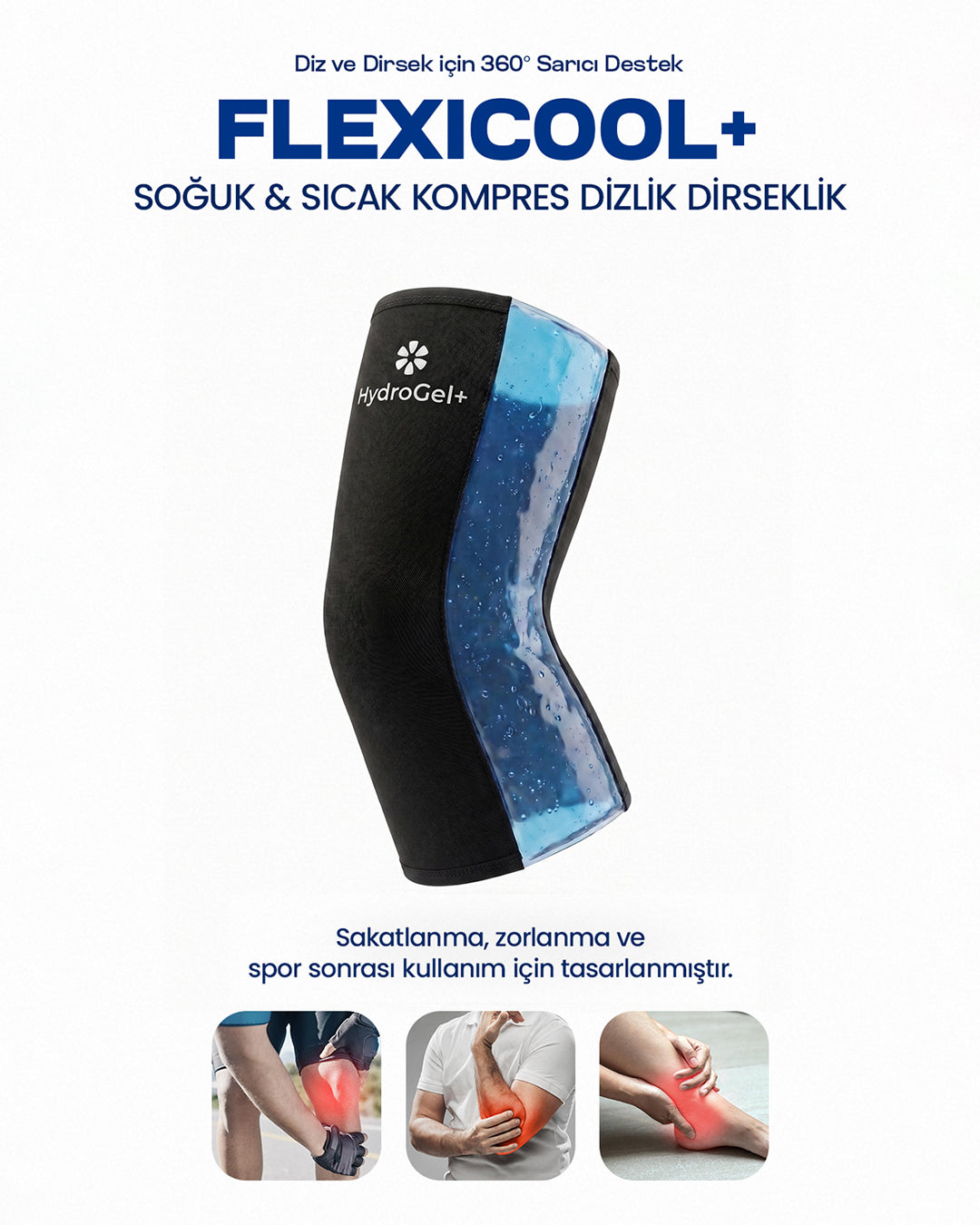 FlexiCool+  Dizlik Dirseklik Kompres Soğuk Jel Terapi