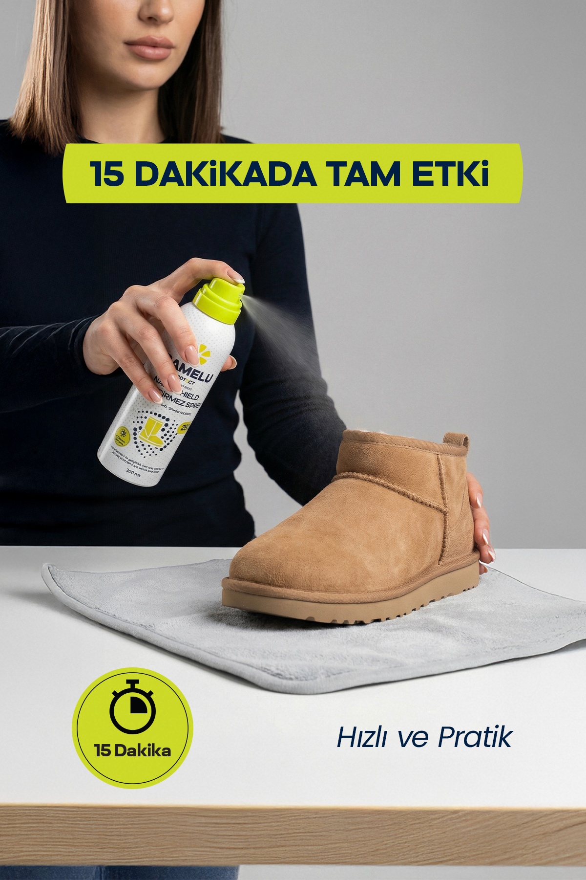 Nano Shield, Su İtici Sprey, Su Geçirmez Leke ve Kir Önleyici Sprey – 300 ML